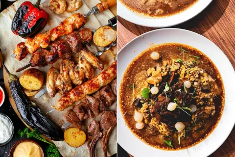 Brochettes et ragoût savoureux, une invitation au voyage culinaire dans un resto africain à Paris.
