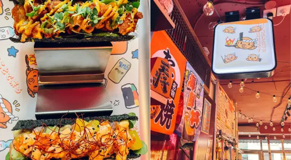 Délicieux sandwichs au nori et ambiance japonaise chez Noori Paris. Lanternes, néons et sourires adorables.