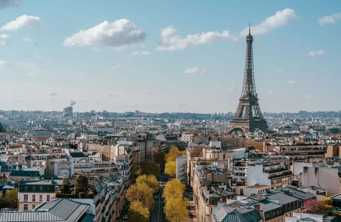 Vue panoramique de Paris avec la Tour Eiffel. Idéal pour savoir que faire à Paris ce week-end : balade, musées, gastronomie.
