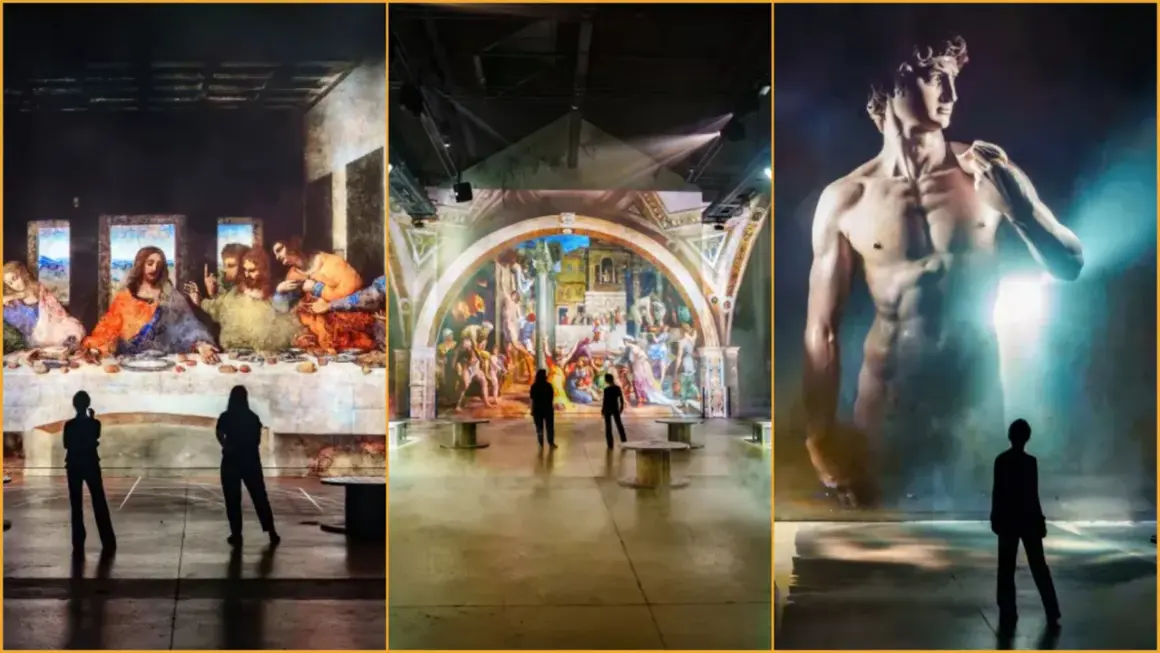 Immersion dans l'art à Paris : La Cène, l'École d'Athènes et le David de Michel-Ange prennent vie.